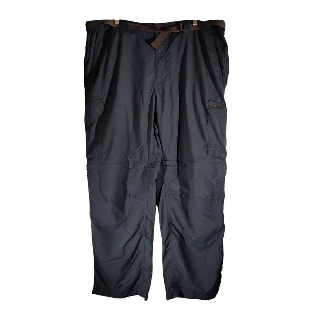 Columbia convertible pants mens 42x30 blue shorts belt cargo nylon relaxed